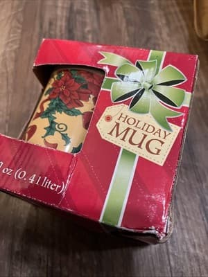 Royal Norfolk Holiday Mug 14oz Merry Christmas Ceramic NIB - Thumbnail 2