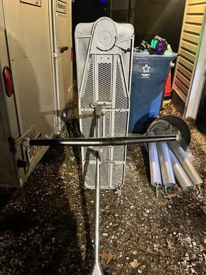 Vintage Retro RID-JID Metal Folding Ironing Board Yellow Mid Century 1960’s - Thumbnail 7