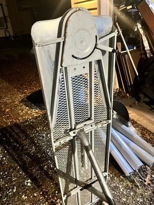 Vintage Retro RID-JID Metal Folding Ironing Board Yellow Mid Century 1960’s - Thumbnail 4