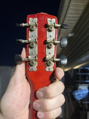 Vintage Century Hand Made Acoustic Beginner Guitar Wood Sunburst Good Condition - Thumbnail 7