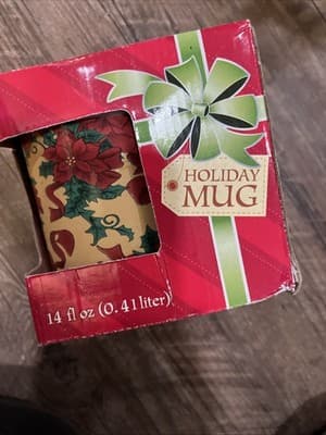 Royal Norfolk Holiday Mug 14oz Merry Christmas Ceramic NIB - Thumbnail 3