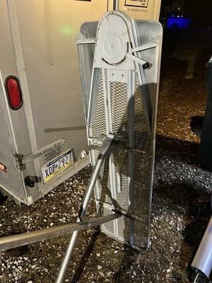 Vintage Retro RID-JID Metal Folding Ironing Board Yellow Mid Century 1960’s - Thumbnail 8