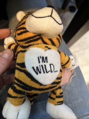 Figi Tiger Suffed Animal I’m Wild With Stretching Heart Happy Valentines Day - Image 1