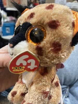 Ty Beanie Boos - BUCKWHEAT the Lynx Cat 6" NEW MWMTs Plush Stuffed Animal Toy - Thumbnail 2