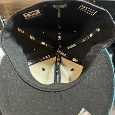 Vintage Seattle Mariners MLB Embroidered Logo Baseball Fitted Hat Size 7 - Thumbnail 4