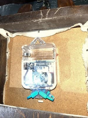 Embroidered Grandfather Clock With Shelving Unit And American Eagle Topper Vinta - Thumbnail 3