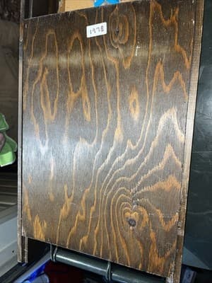 Embroidered Grandfather Clock With Shelving Unit And American Eagle Topper Vinta - Thumbnail 4