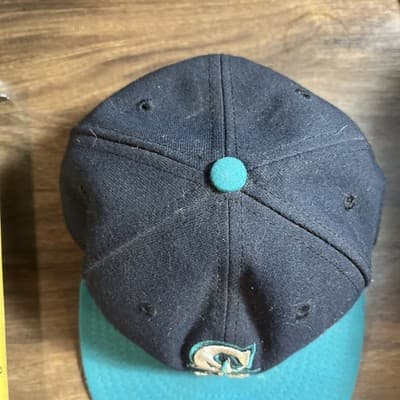 Vintage Seattle Mariners MLB Embroidered Logo Baseball Fitted Hat Size 7 - Thumbnail 3