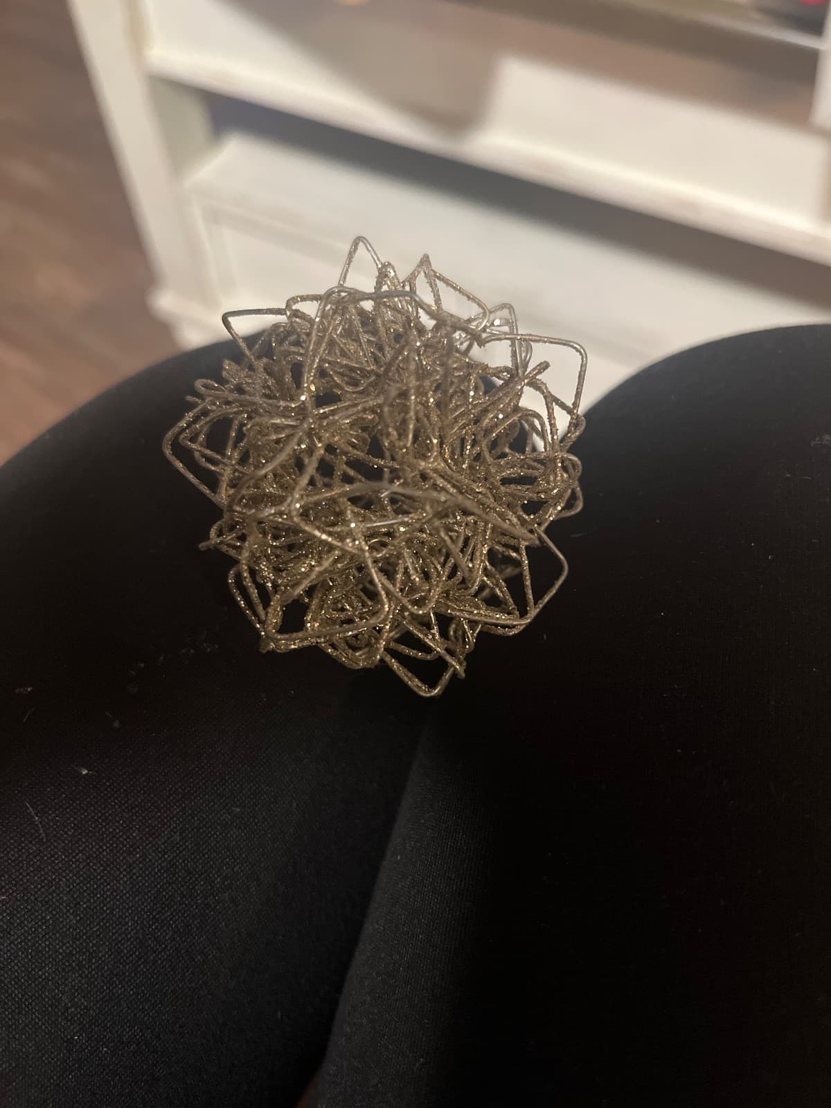 Pier1 Decorative 2.5” Sphere Silver Glitter Balls Fillers Christmas Ornaments - Thumbnail 3