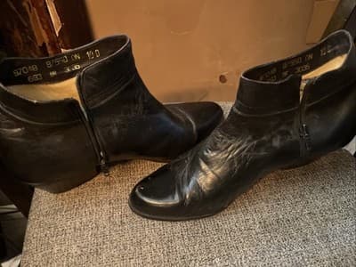 The Wild Pair Black Boots Small Heel And Zip Up Inside Women’s Size 10 - Thumbnail 7