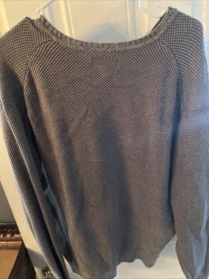Steve And Barry’s Collection Men’s XL Beige V Neck Long Sleeve Sweater - Thumbnail 4