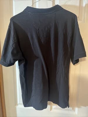 Berkley Jensen Men’s Black Medium Polo Button Up With Splits On sides - Thumbnail 3