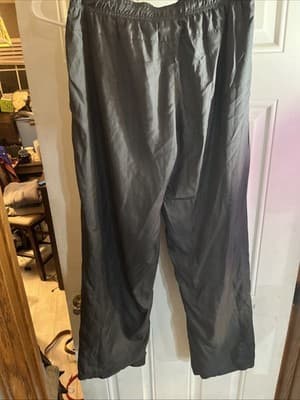 Small Mens Gray Reebok Polyester Lounge Swish Pants - Thumbnail 4