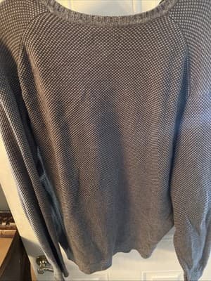 Steve And Barry’s Collection Men’s XL Beige V Neck Long Sleeve Sweater - Thumbnail 3