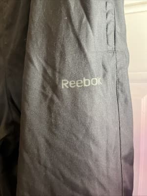 Small Mens Gray Reebok Polyester Lounge Swish Pants - Thumbnail 2