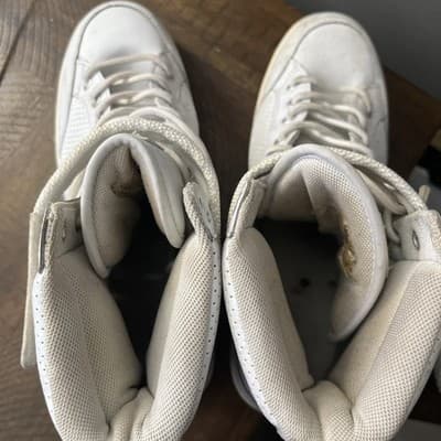 Parish Nation Size 9.5 White High Tops Laces And Top Strap - Thumbnail 3