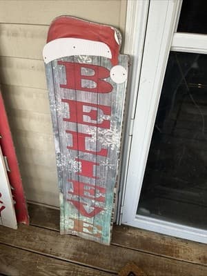 44” Christmas Decor Sign That Says Believe