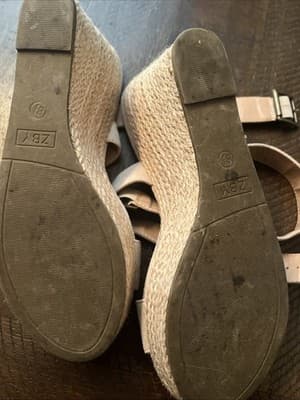 ZBY 8.5 Beige Heels Open - Thumbnail 3