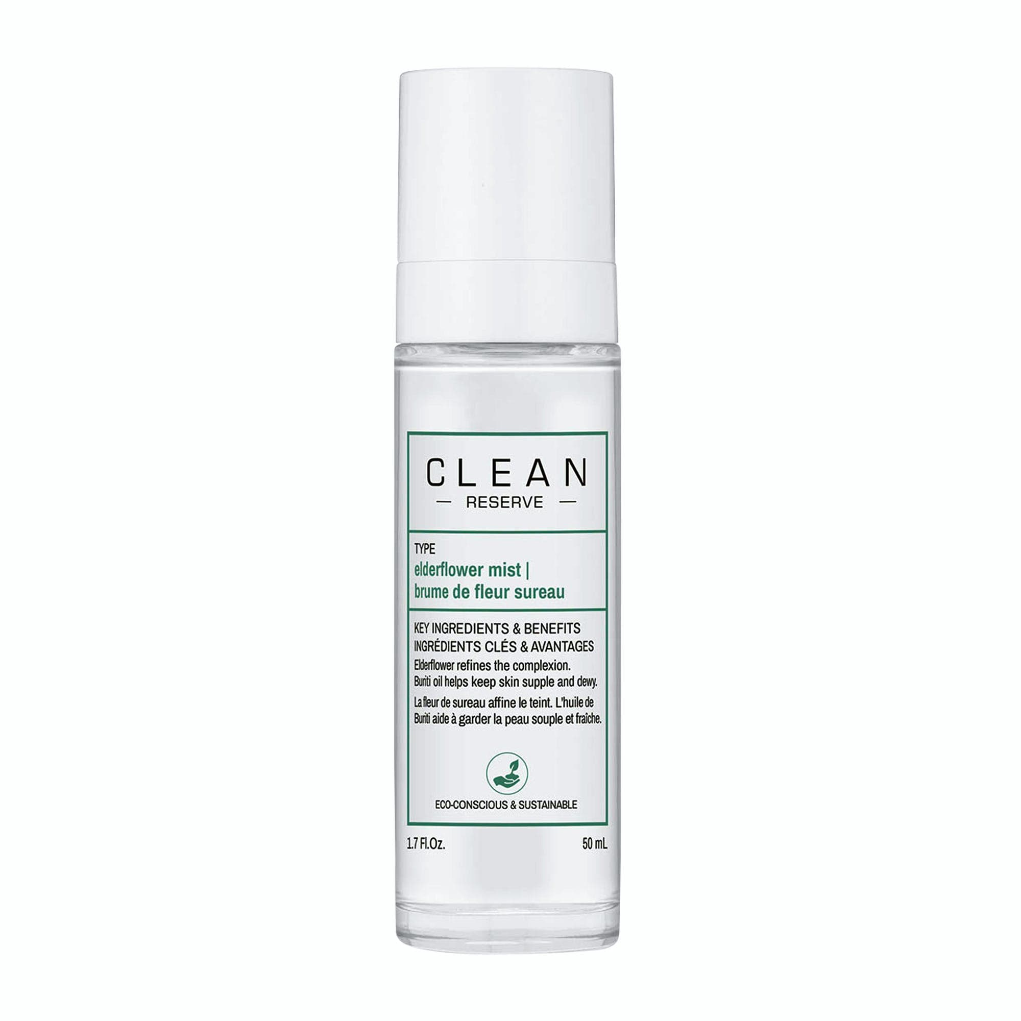 Clean Reserve - Elderflower Hydrating Facial Spray 50 Ml - Image 1