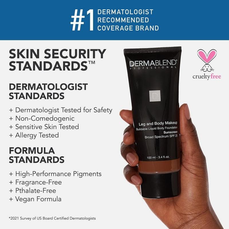Dermablend Professional Leg & Body Foundation Makeup 100.0 ML NUDE, 20N - Thumbnail 6