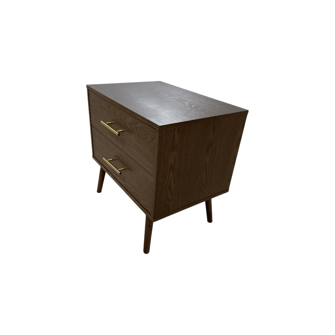 George Oliver Nevio 2-Drawer Nightstand - Thumbnail 4