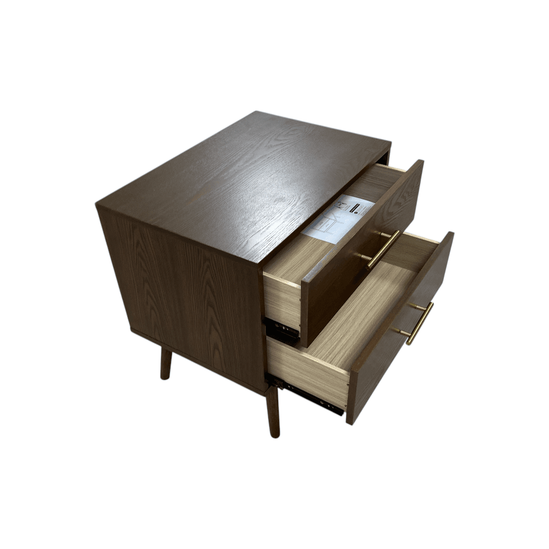 George Oliver Nevio 2-Drawer Nightstand - Thumbnail 15