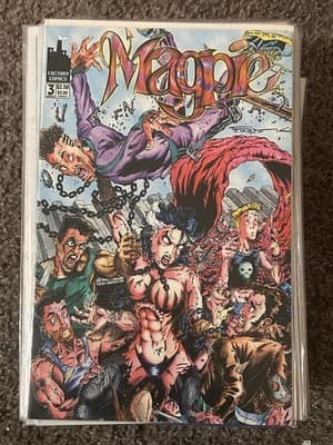 Magpie #3 Comic Book Factory Comics Single Issue Bagged Mature Cover Art Violent - Image 1