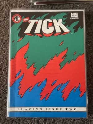 New England Comics The Tick Comic Book No 2 Blazing Issue Two Bagged Collectible - Image 1