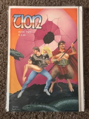 Tion Book Two 1990 Pink Egg Comic Book Vintage Fantasy Art Sci Fi Illustrated - Image 1