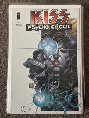 KISS Psycho Circus #6 Image Comics Single Issue Comic Book White Cover Color Art - Image 1