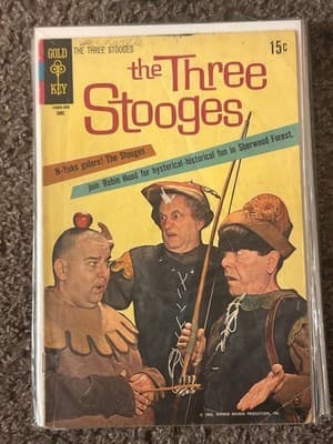 Gold Key The Three Stooges Comic Book June 1962 15c Vintage Humor Issue Rare - Image 1