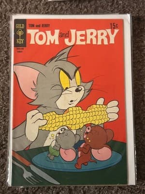 Tom and Jerry Gold Key Comic Book August 15c Vintage Cartoon Cover Collectible - Image 1