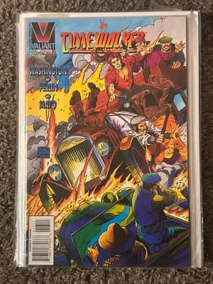 Valiant Timewalker Comic Book Collectible Color Cover Valiant Comics Action - Image 1
