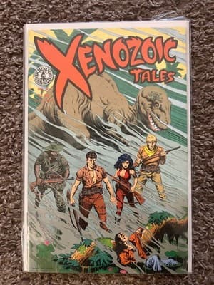 Xenozoic Tales No 8 Comic Book Kitchen Sink Schultz 1988 Bagged Boarded VG - Image 1