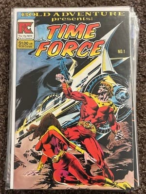 Bold Adventure Presents Time Force #1 Comic Book 1st Issue Superhero Cover Art - Image 1