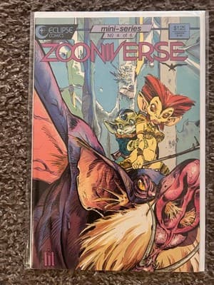 Eclipse Comics Zooniverse Mini-Series Issues 3 4 Set Bagged Boarded Comic VG - Thumbnail 2