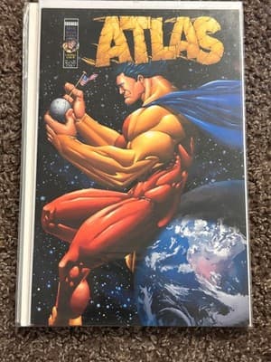 Atlas Comic Book Single Issue Space Cover Superhero One Shot Collectible - Image 1