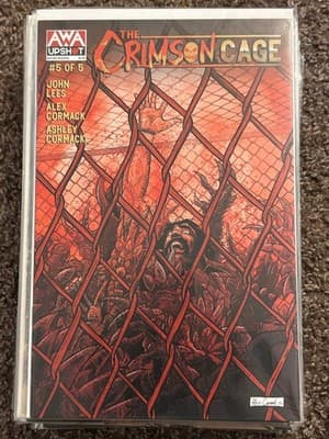 AWA Upshot The Crimson Cage #5 of 5 Comic Book Mature Readers Horror - Image 1