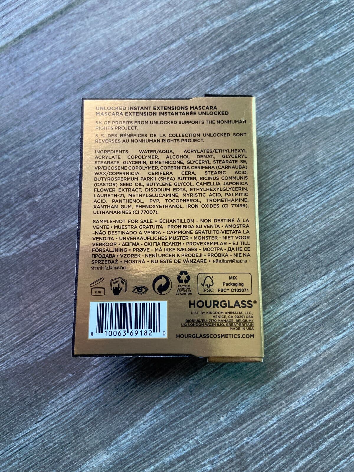 NIB Houglass Unlocked Instant Extension Mascara,  Ultra Black, Travel Size, 2.7g - Thumbnail 3