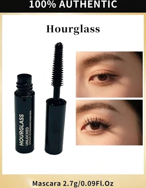 NIB Houglass Unlocked Instant Extension Mascara,  Ultra Black, Travel Size, 2.7g - Thumbnail 8