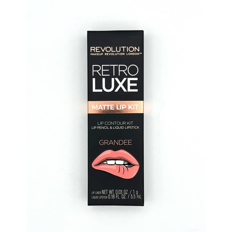 REVOLUTION Retro Luxe Lip Contour Kit - Pencil & Lipstick Grandee - Thumbnail 5