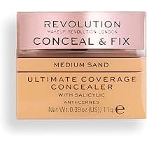 Makeup Revolution Conceal & Fix Ultimate Coverage Concealer Medium Beige - Thumbnail 7