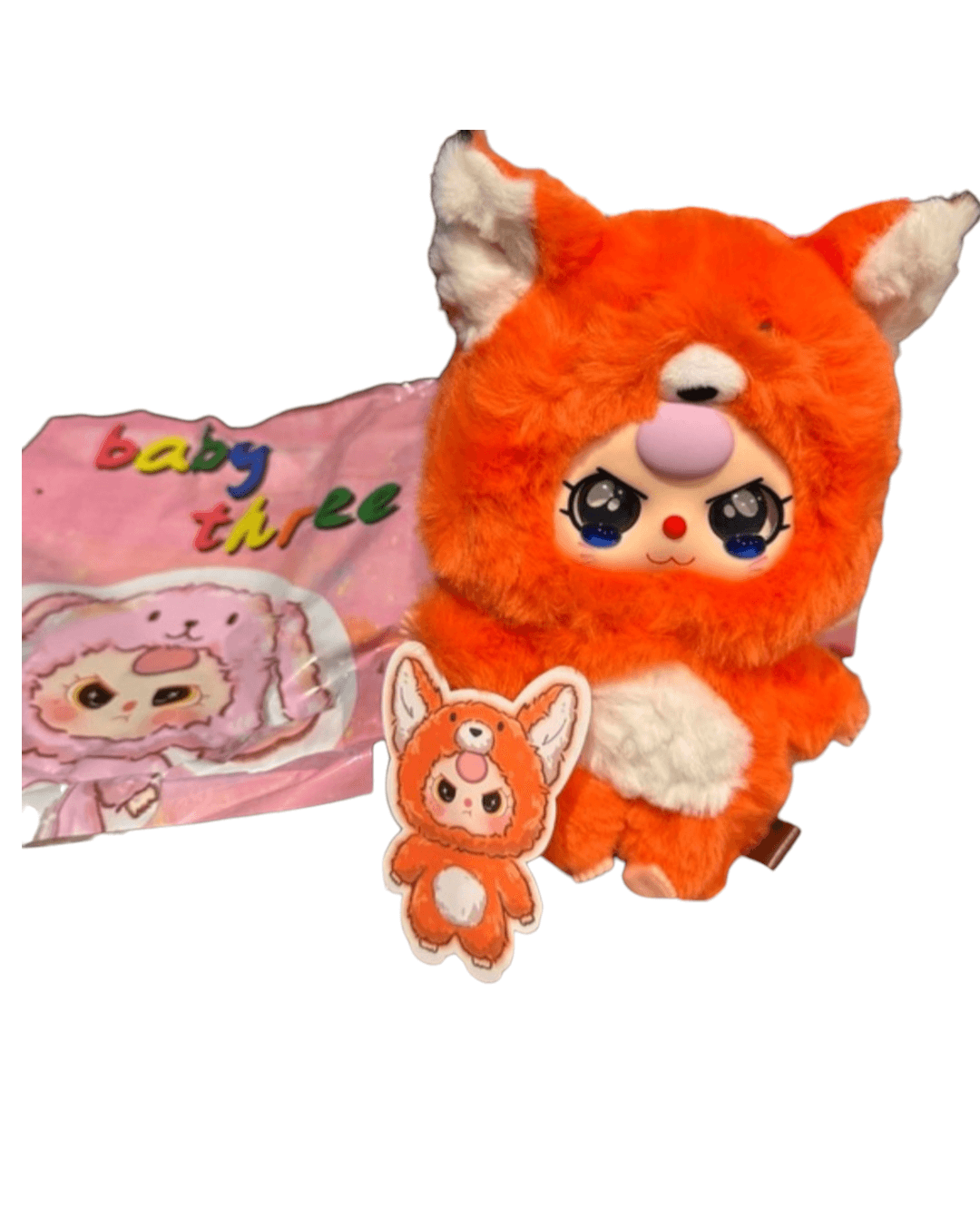 Baby Three Plush Toy Set - Orange Fox Style