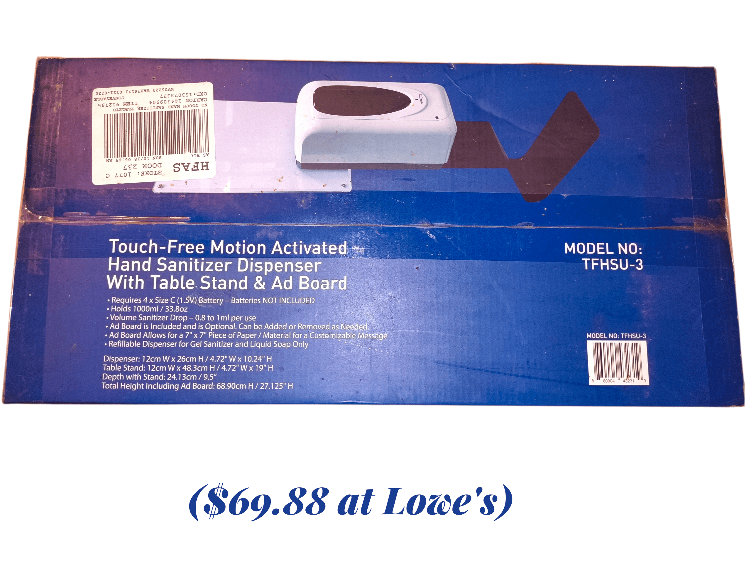 Touch-Free Motion Activated Hand Sanitizer Dispenser