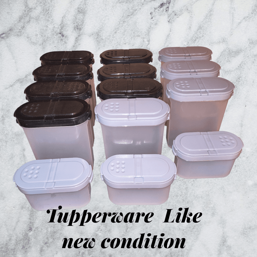 Tupperware Storage Containers Set - 12 Pieces, Like New