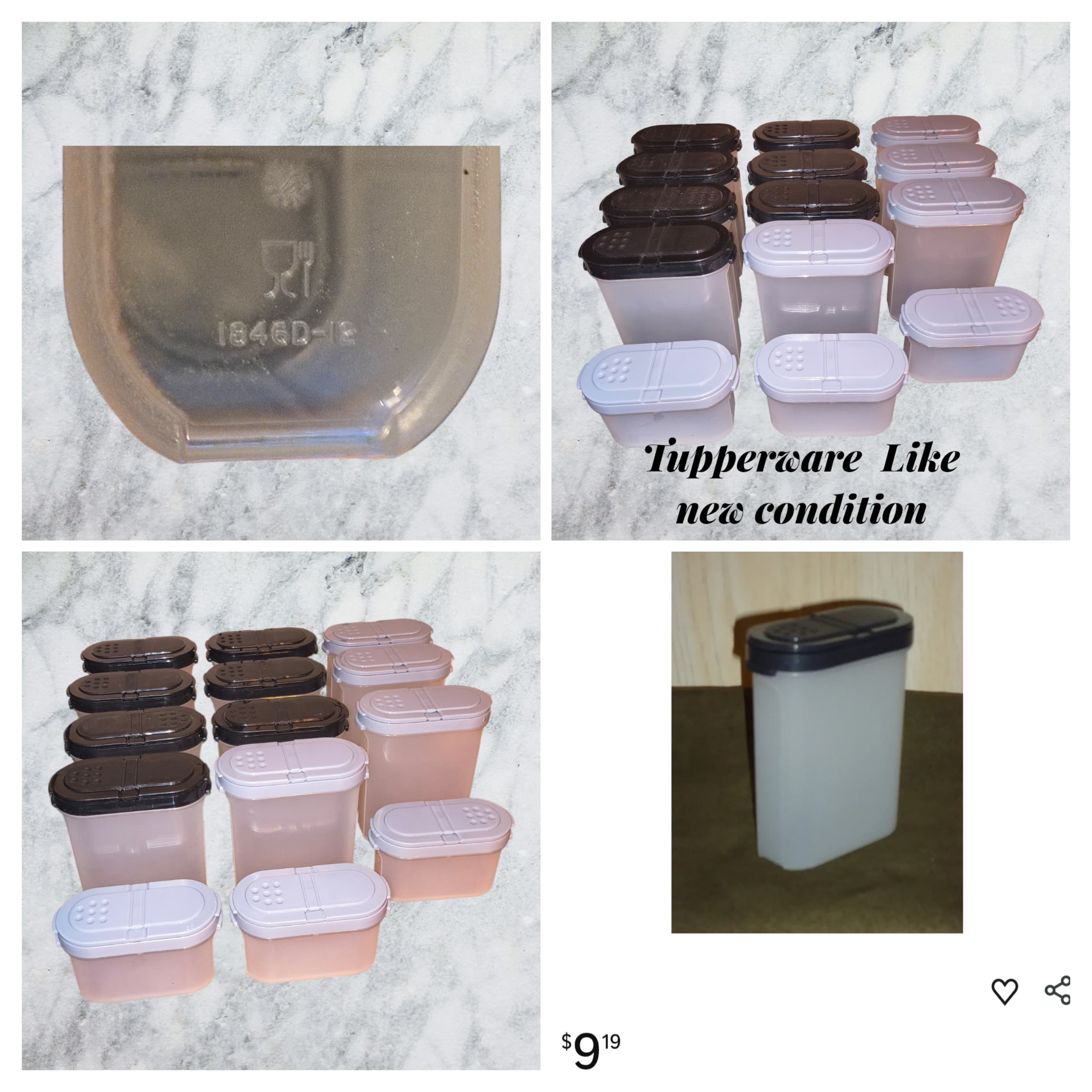 Tupperware Storage Containers Set - 12 Pieces, Like New - Thumbnail 2