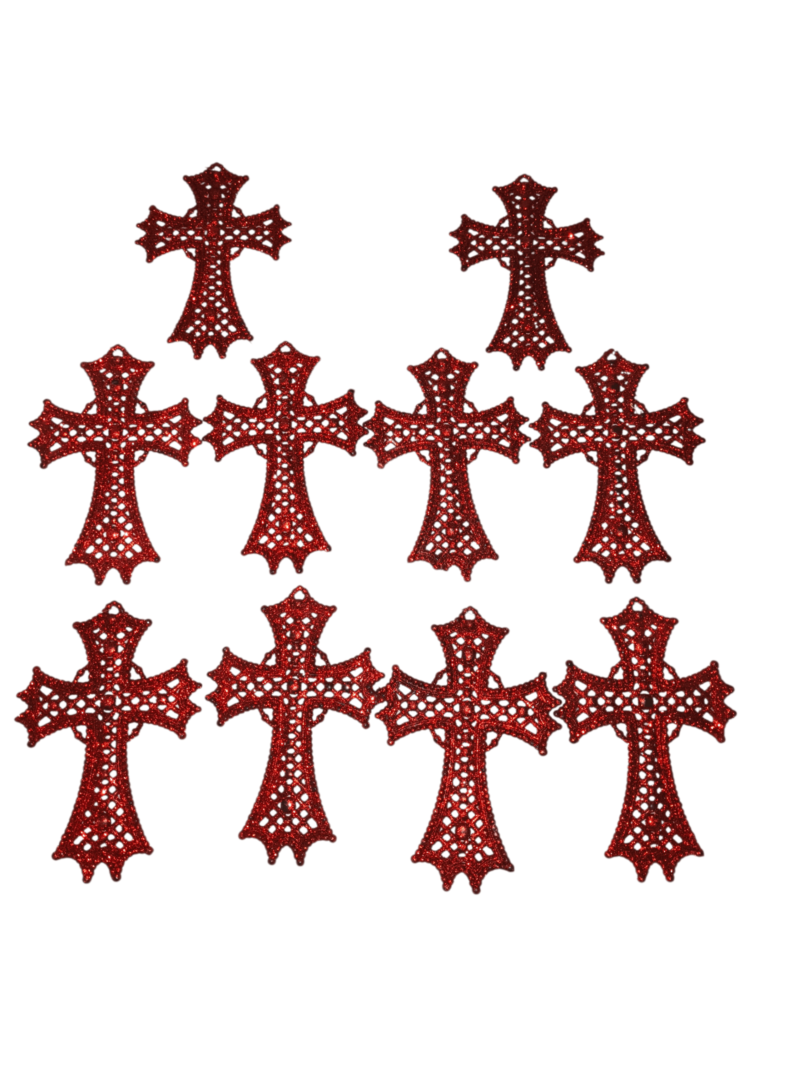 Christmas Decorations Set - Glittered Signs & Ornaments - Thumbnail 2