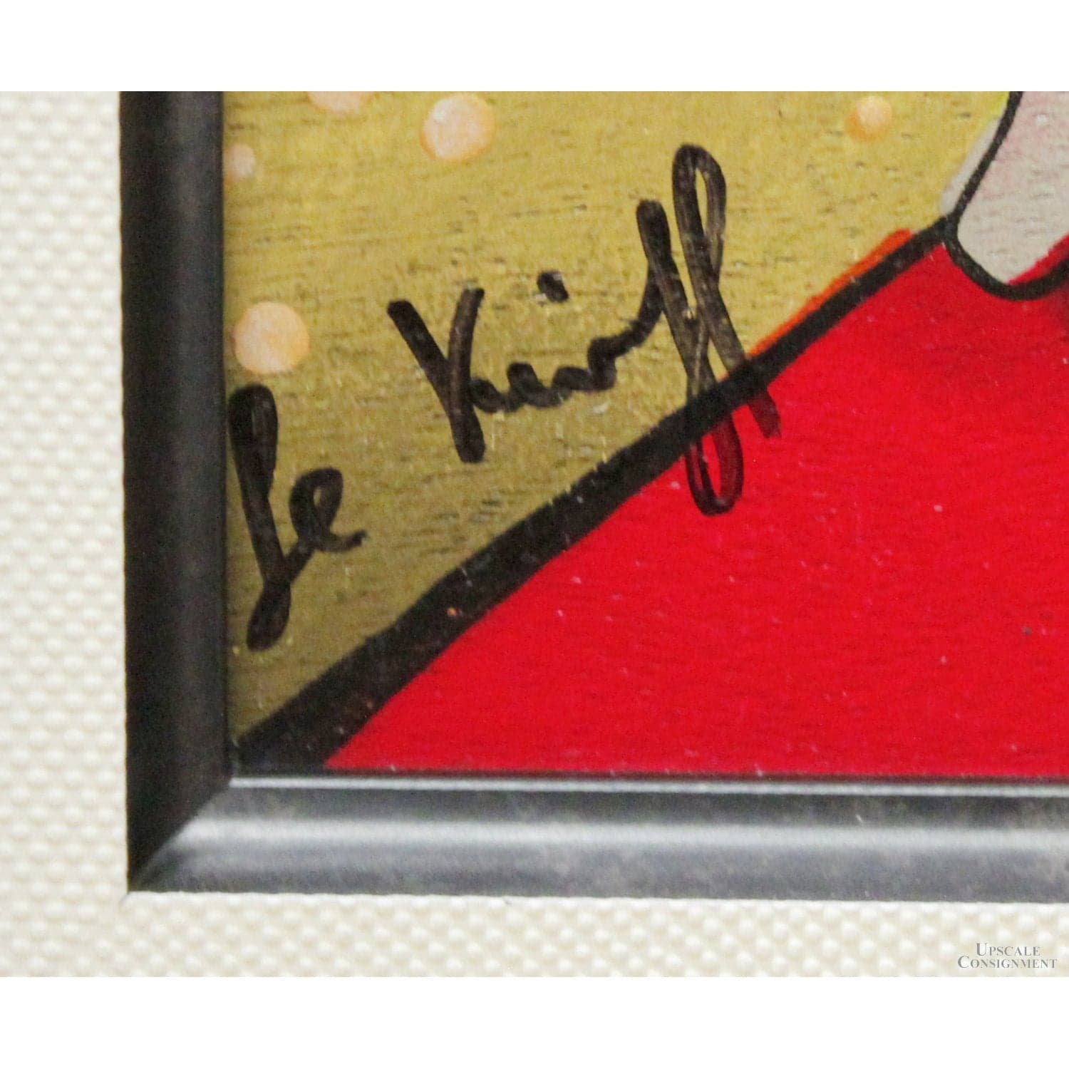 Framed Serigraph on Wood "Arabesque" By Linda Le Kniff - Thumbnail 3