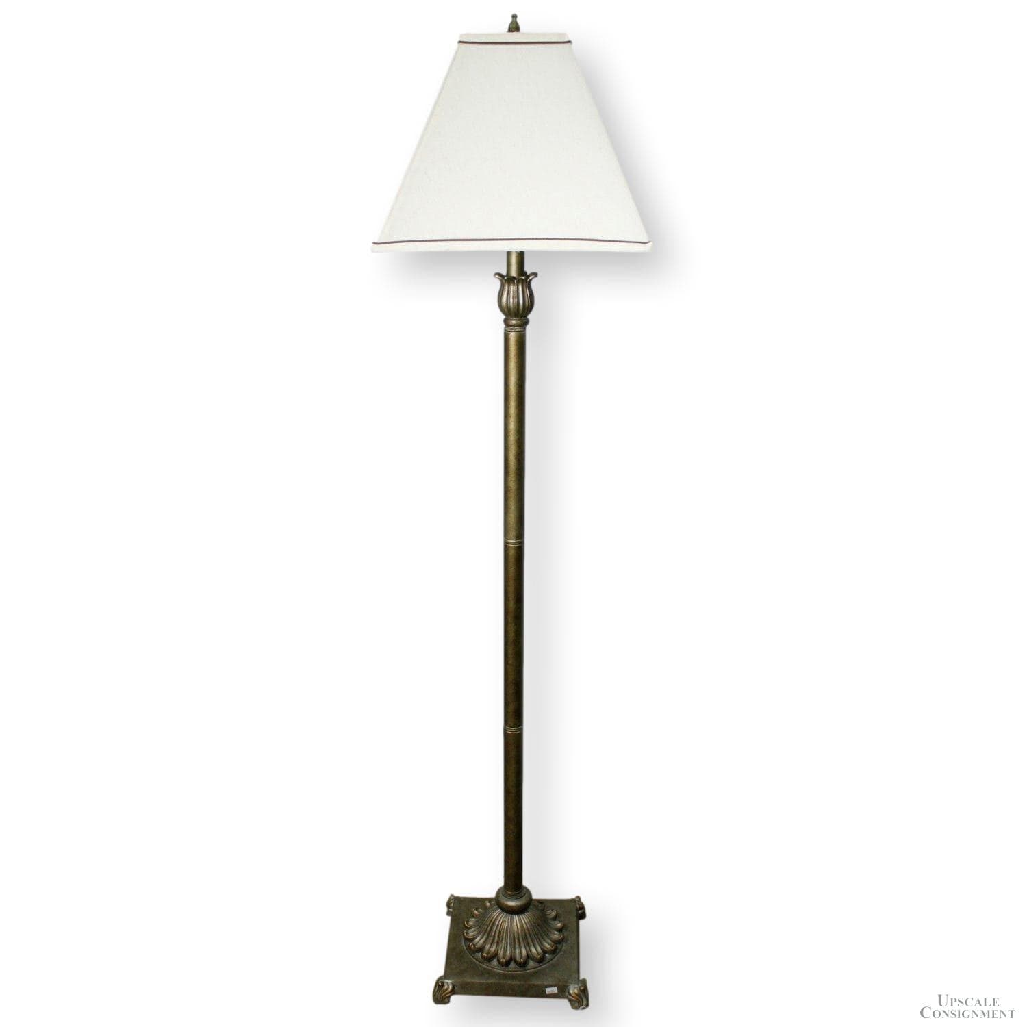 Mottled Gold Floor Lamp - Image 1