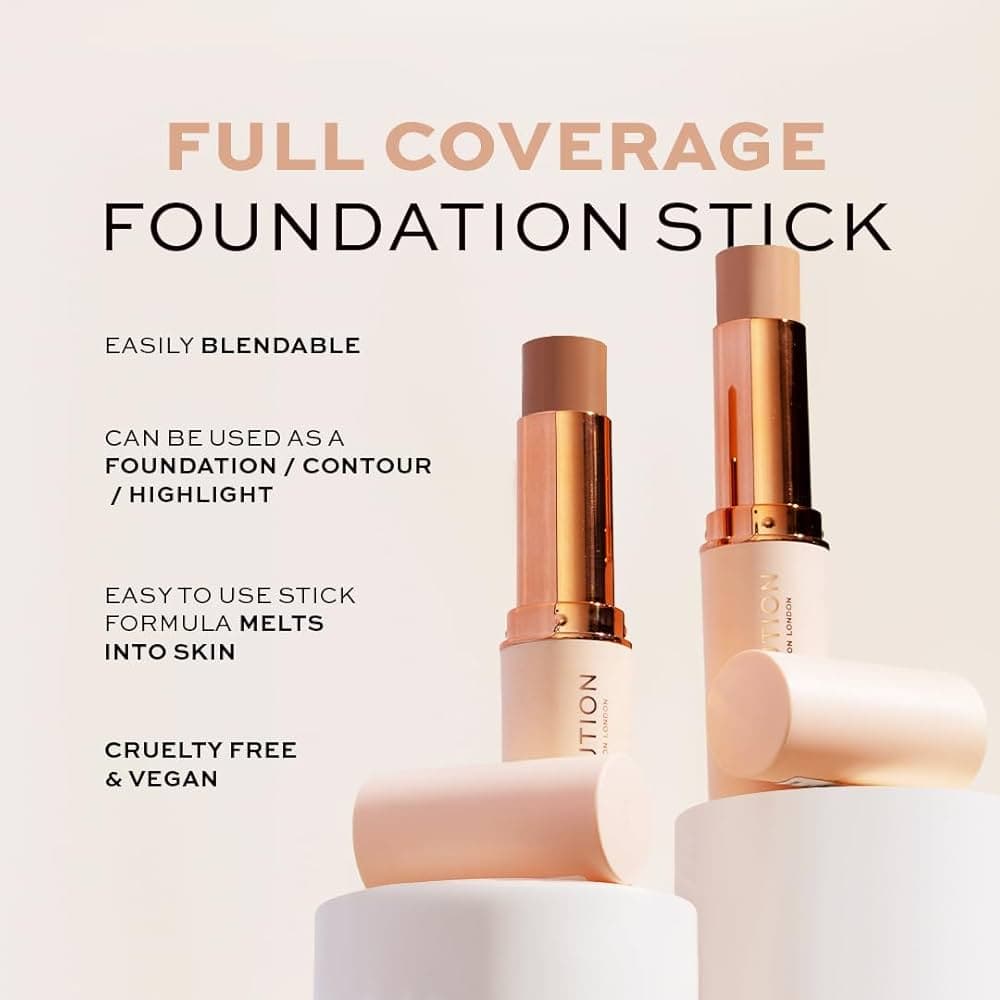 Makeup Revolution Fast Base Stick Foundation (Various Shades) - F9 - Thumbnail 8